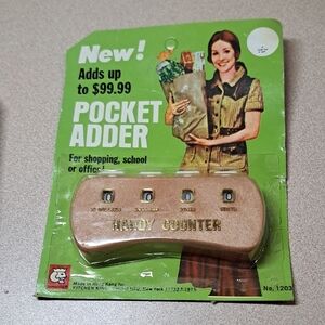 Handy Counter Pocket Adder - Gold
